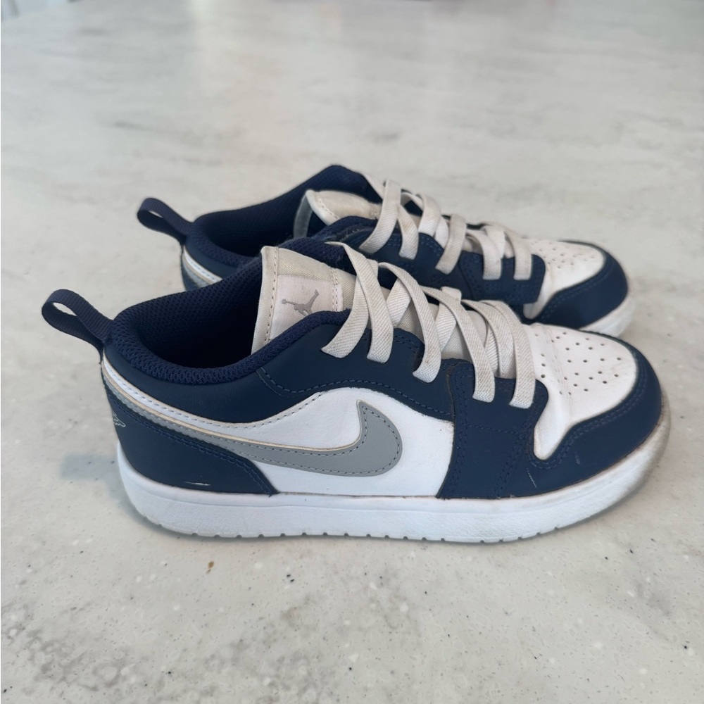 Nike Air Jordan Kids Navy and White Sneakers